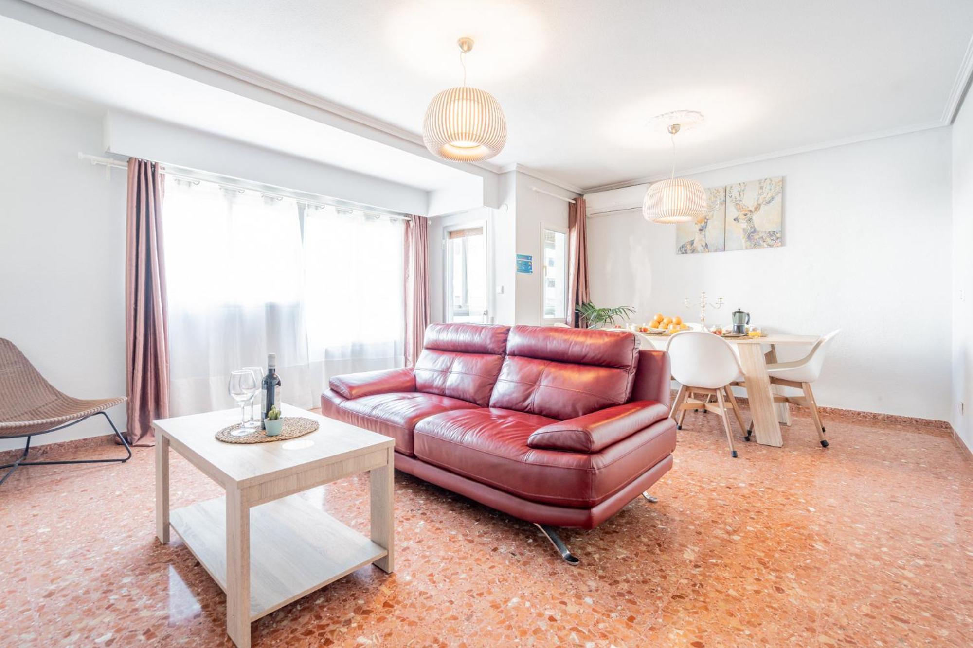 Apartamento Familiar En Avenida Del Puerto Valencia Kültér fotó